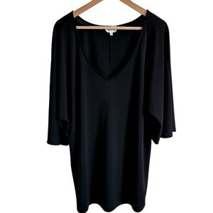 Deletta women’s blouse‎ xl tunic black